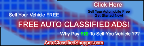 Buy & Sell Vehicles By Posting Your Free Car Classified, Truck Classified, Boat Classified, Motorcycle Classified, Jetski Classified, Limousine Classified, And More, All 100% Free!