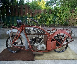 Image of a 1940 Indian scout