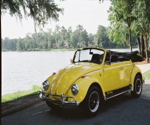 Image of a 1969 Volkswagen Beetle Karmann Convertible
